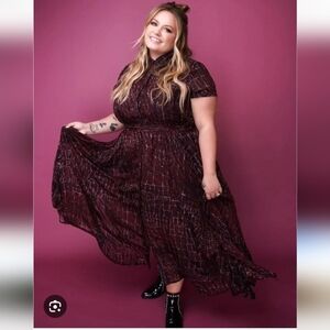 Religion Plus midi shirt dress in jacquard🧡